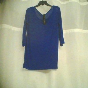 Sheer blue long shirt